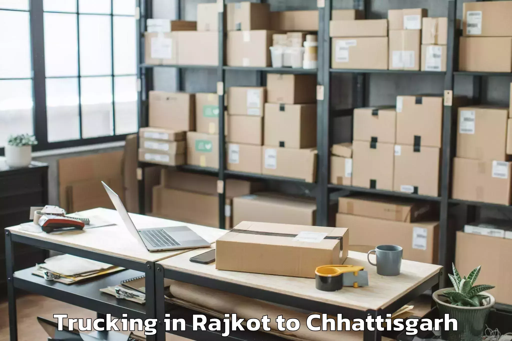 Get Rajkot to Pharasgaon Trucking